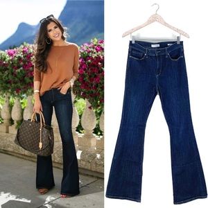 Banana Republic Silah High Rise Flare Jean 30 Dark